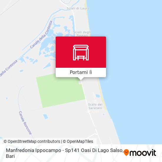 Mappa Manfredonia Ippocampo - Sp141 Oasi Di Lago Salso
