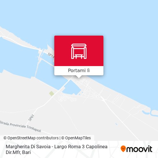 Mappa Margherita Di Savoia - Largo Roma 3 Capolinea Dir.Mfr