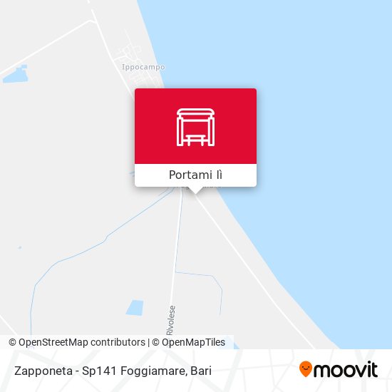 Mappa Zapponeta - Sp141 Foggiamare