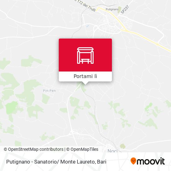 Mappa Putignano - Sanatorio/ Monte Laureto