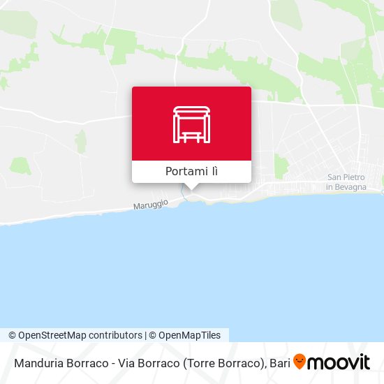 Mappa Manduria Borraco - Via Borraco (Torre Borraco)