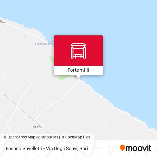 Mappa Fasano Savelletri - Via Degli Scavi