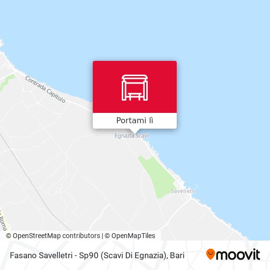 Mappa Fasano Savelletri - Sp90 (Scavi Di Egnazia)