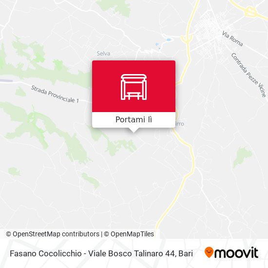 Mappa Fasano Cocolicchio - Viale Bosco Talinaro 44