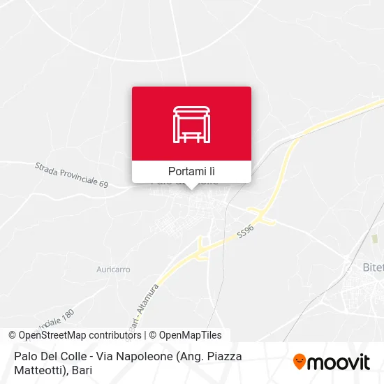 Mappa Palo Del Colle - Via Napoleone (Ang. Piazza Matteotti)
