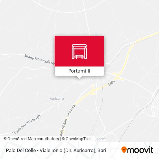 Mappa Palo Del Colle - Viale Ionio (Dir. Auricarro)