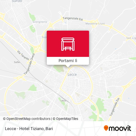 Mappa Lecce - Hotel Tiziano