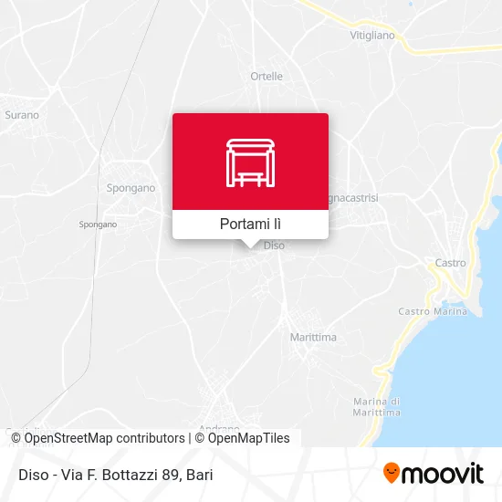 Mappa Diso - Via F. Bottazzi 89