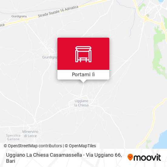 Mappa Uggiano La Chiesa Casamassella - Via Uggiano 66