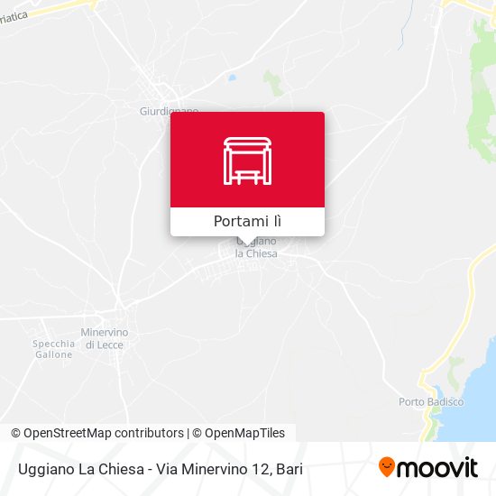 Mappa Uggiano La Chiesa - Via Minervino 12