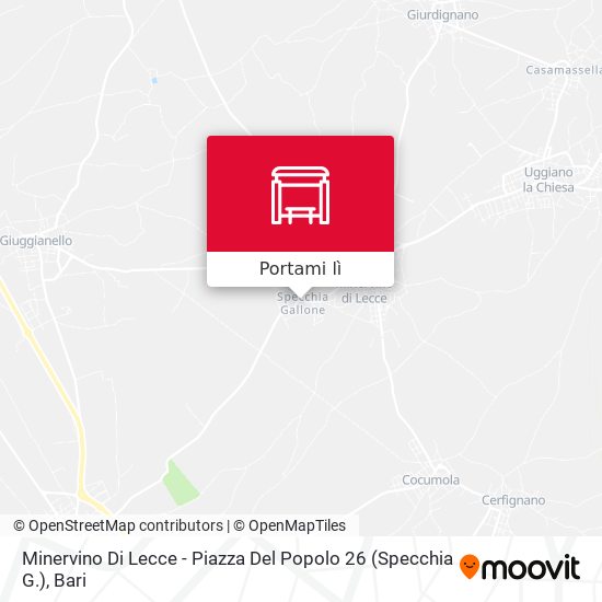 Mappa Minervino Di Lecce - Piazza Del Popolo 26 (Specchia G.)