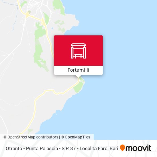 Mappa Otranto - Punta Palascia - S.P. 87 - Località Faro