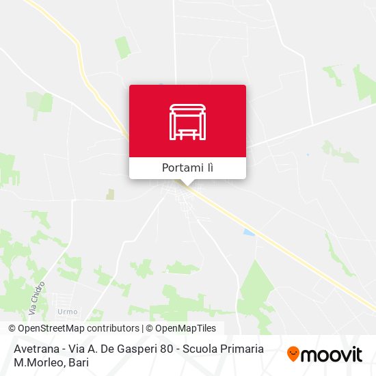 Mappa Avetrana - Via A. De Gasperi 80 - Scuola Primaria M.Morleo