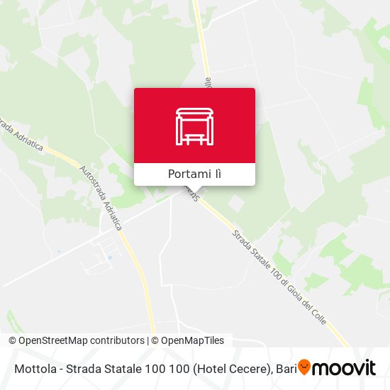 Mappa Mottola - Strada Statale 100 100 (Hotel Cecere)