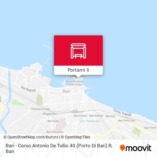 Mappa Bari - Corso Antonio De Tullio 40 (Porto Di Bari) R