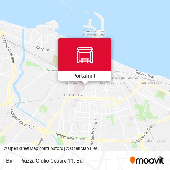 Mappa Bari - Piazza Giulio Cesare 11