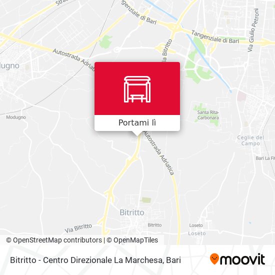 Mappa Bitritto - Centro Direzionale La Marchesa