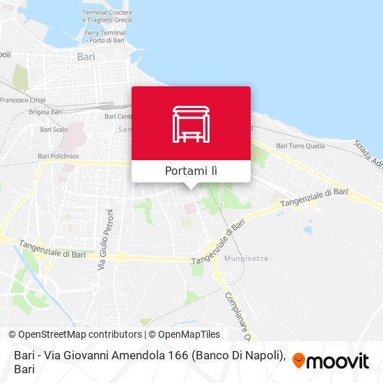 Mappa Bari - Via Giovanni Amendola 166 (Banco Di Napoli)