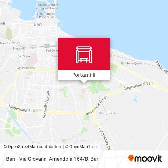 Mappa Bari - Via Giovanni Amendola 164 / B