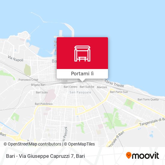 Mappa Bari - Via Giuseppe Capruzzi 7