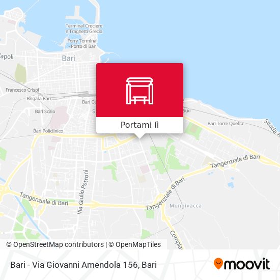 Mappa Bari - Via Giovanni Amendola 156