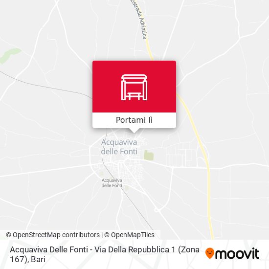 Mappa Acquaviva Delle Fonti - Via Della Repubblica 1 (Zona 167)