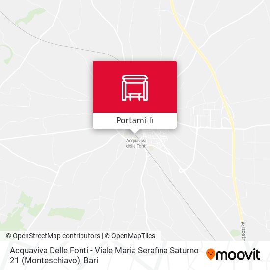Mappa Acquaviva Delle Fonti - Viale Maria Serafina Saturno 21 (Monteschiavo)