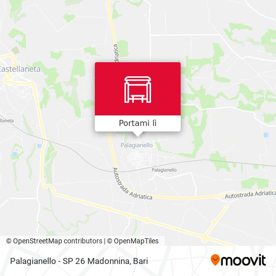 Mappa Palagianello - SP 26 Madonnina