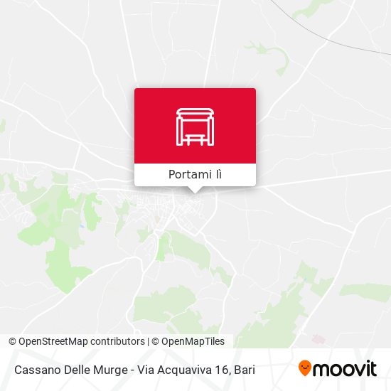 Mappa Cassano Delle Murge - Via Acquaviva 16