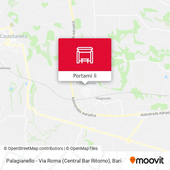 Mappa Palagianello - Via Roma  (Central Bar Ritorno)