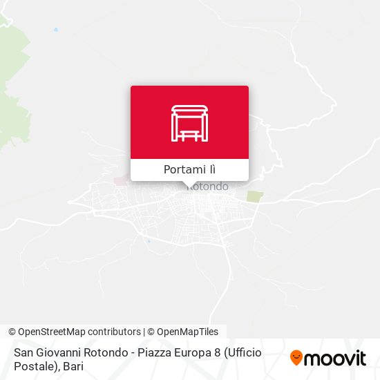 Mappa San Giovanni Rotondo - Piazza Europa 8 (Ufficio Postale)