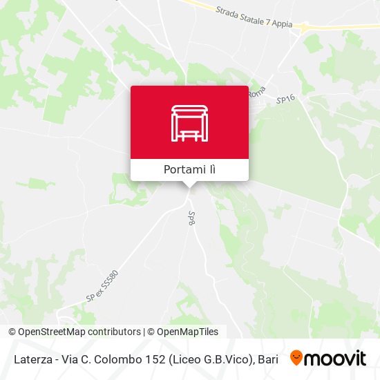 Mappa Laterza - Via C. Colombo 152 (Liceo G.B.Vico)