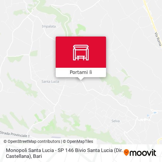 Mappa Monopoli Santa Lucia - SP 146 Bivio Santa Lucia (Dir. Castellana)