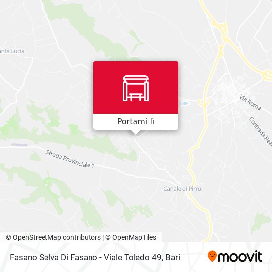 Mappa Fasano Selva Di Fasano - Viale Toledo 49