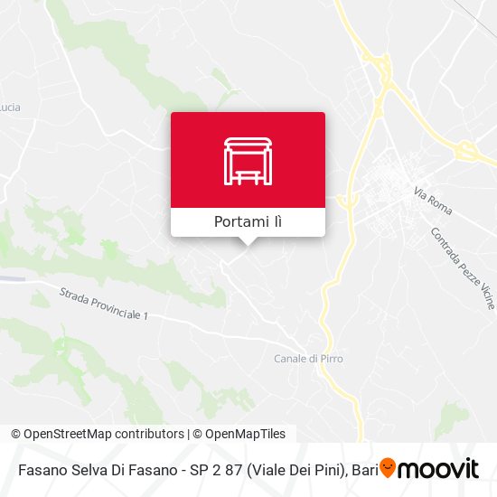 Mappa Fasano Selva Di Fasano - SP 2  87 (Viale Dei Pini)