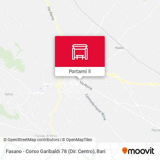 Mappa Fasano - Corso Garibaldi 78 (Dir. Centro)