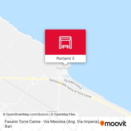 Mappa Fasano Torre Canne - Via Messina (Ang. Via Imperia)
