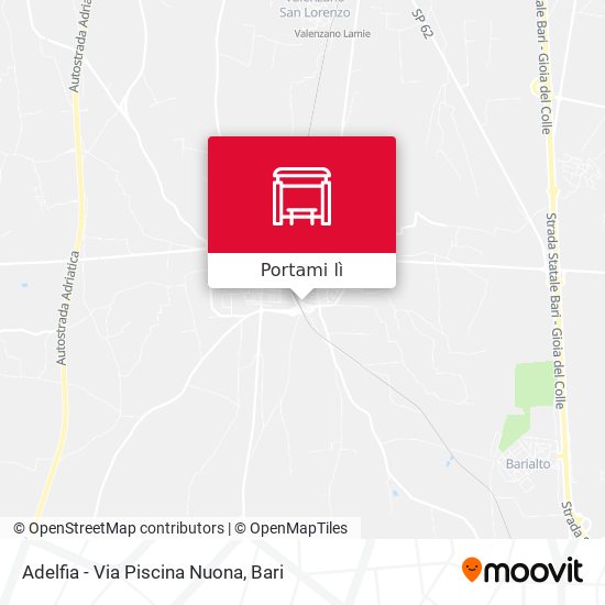 Mappa Adelfia - Via Piscina Nuona