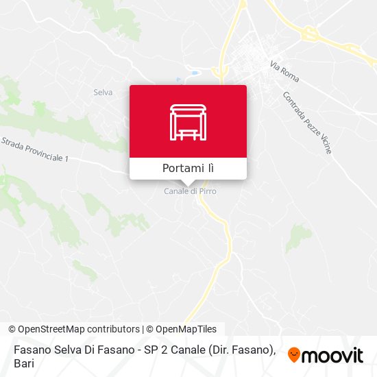 Mappa Fasano Selva Di Fasano - SP 2 Canale (Dir. Fasano)