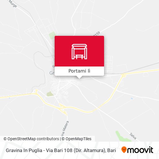 Mappa Gravina In Puglia - Via Bari 108 (Dir. Altamura)