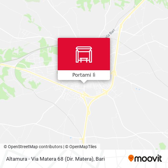 Mappa Altamura - Via Matera 68 (Dir. Matera)