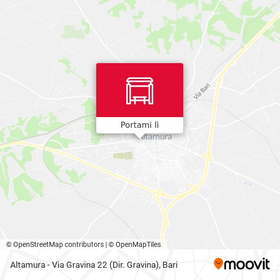 Mappa Altamura - Via Gravina 22 (Dir. Gravina)