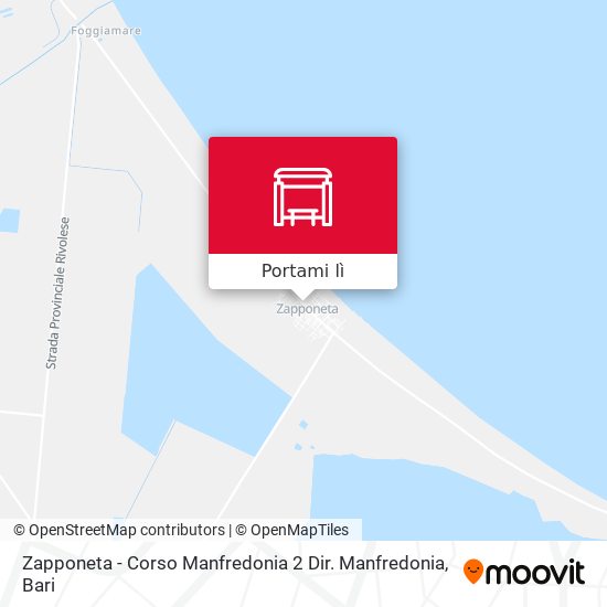 Mappa Zapponeta - Corso Manfredonia 2 Dir. Manfredonia