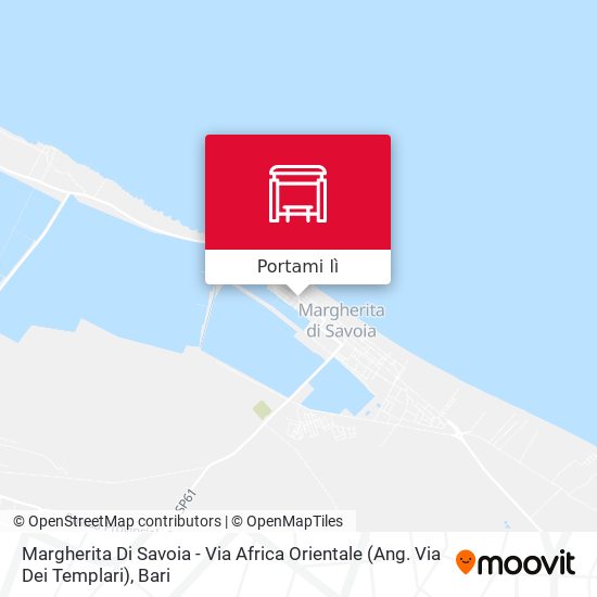 Mappa Margherita Di Savoia - Via Africa Orientale (Ang. Via Dei Templari)