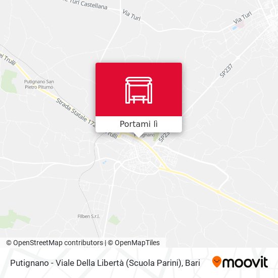 Mappa Putignano - Viale Della Libertà (Scuola Parini)