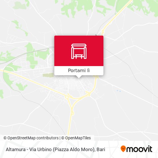 Mappa Altamura - Via Urbino (Piazza Aldo Moro)