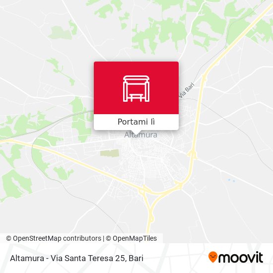 Mappa Altamura - Via Santa Teresa 25