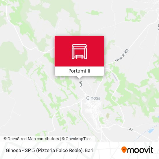 Mappa Ginosa - SP 5 (Pizzeria Falco Reale)