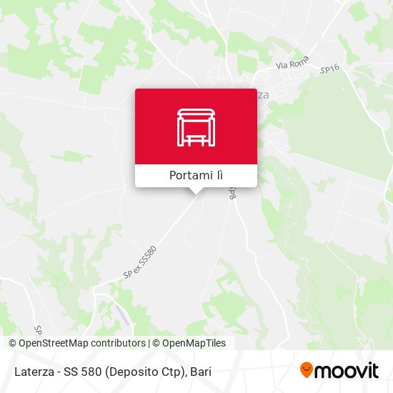 Mappa Laterza - SS 580 (Deposito Ctp)