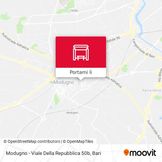 Mappa Modugno - Viale Della Repubblica 50b